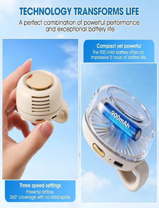 Portable Rechargeable Handheld Fan