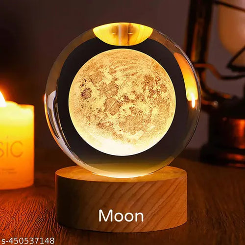 3D Moon Crystal Ball - Grabbitry