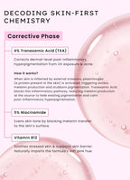 Dual phase de-pigmentation serum