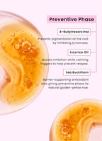 Dual phase de-pigmentation serum