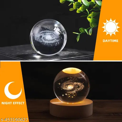 Glass Lamp 3D Ball Astronomy - Grabbitry
