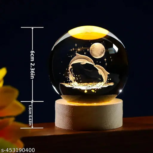 Glass Lamp 3D Ball Astronomy Night Lamp - Grabbitry