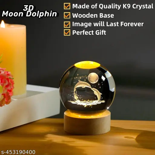Glass Lamp 3D Ball Astronomy Night Lamp - Grabbitry