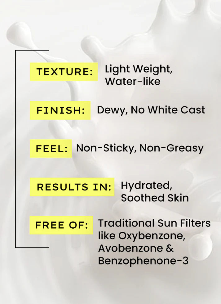 Ultra light water sunscreen