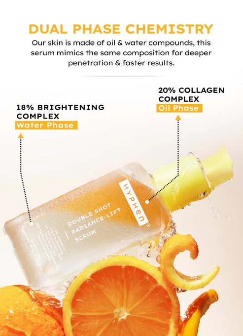 Double shot Radiance lift face serum