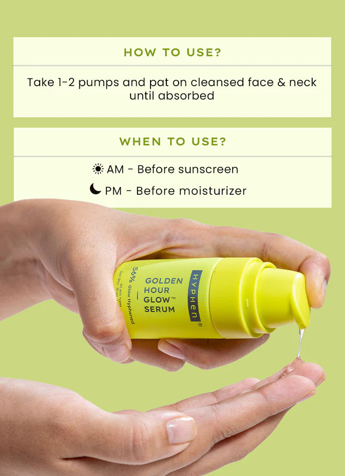 Golden hour glow serum