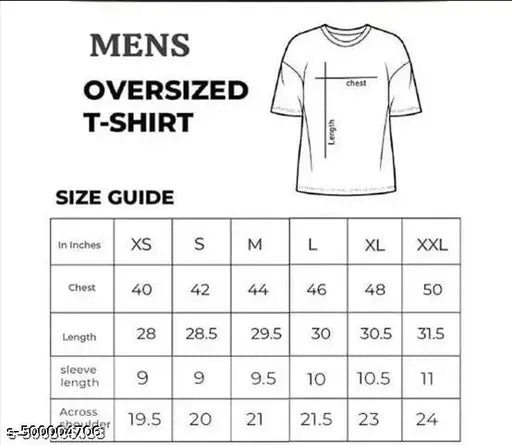 Stylish Printed Oversized Men's T-Shirts