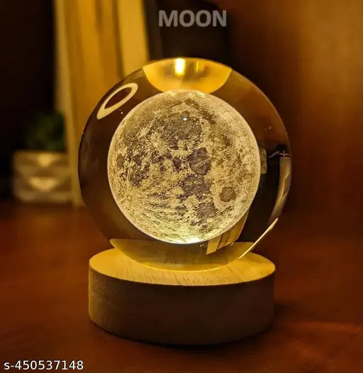 3D Moon Crystal Ball - Grabbitry