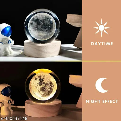 3D Moon Crystal Ball - Grabbitry
