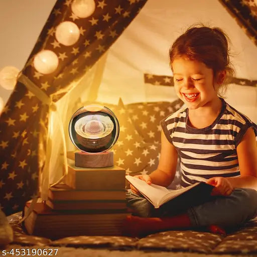Glass Lamp 3D Ball Astronomy - Grabbitry