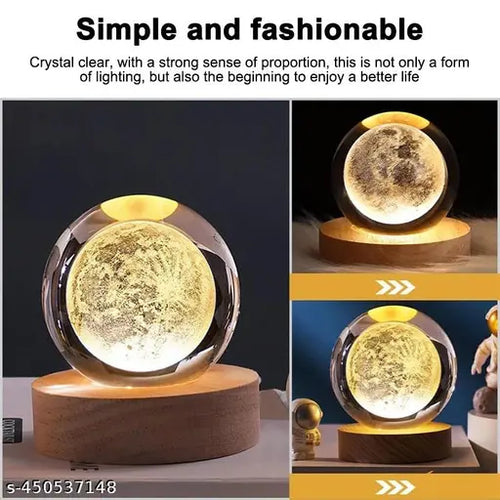 3D Moon Crystal Ball - Grabbitry